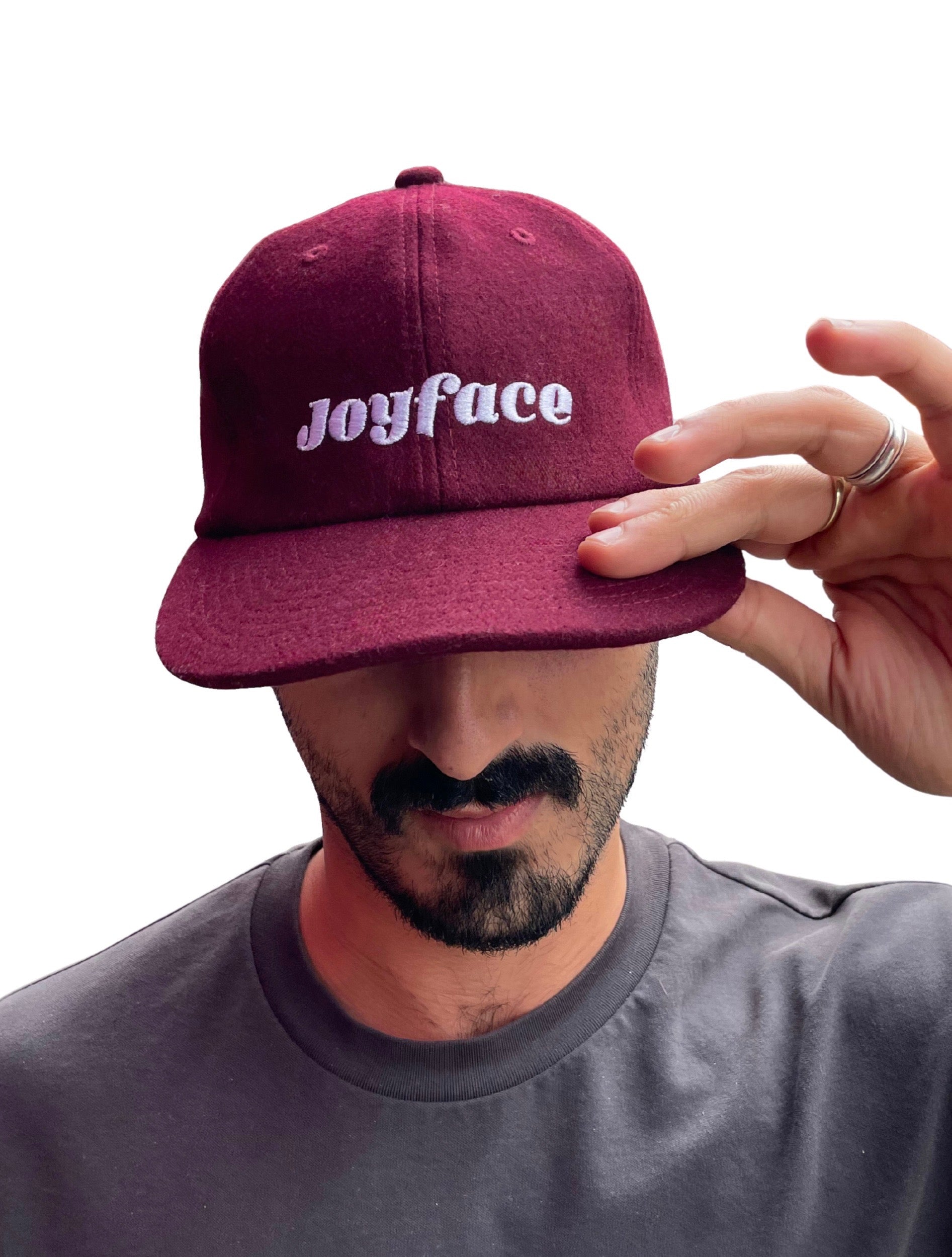 Joyface Hat - Wool Maroon